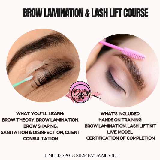 Brow Lamination Lash lift Course